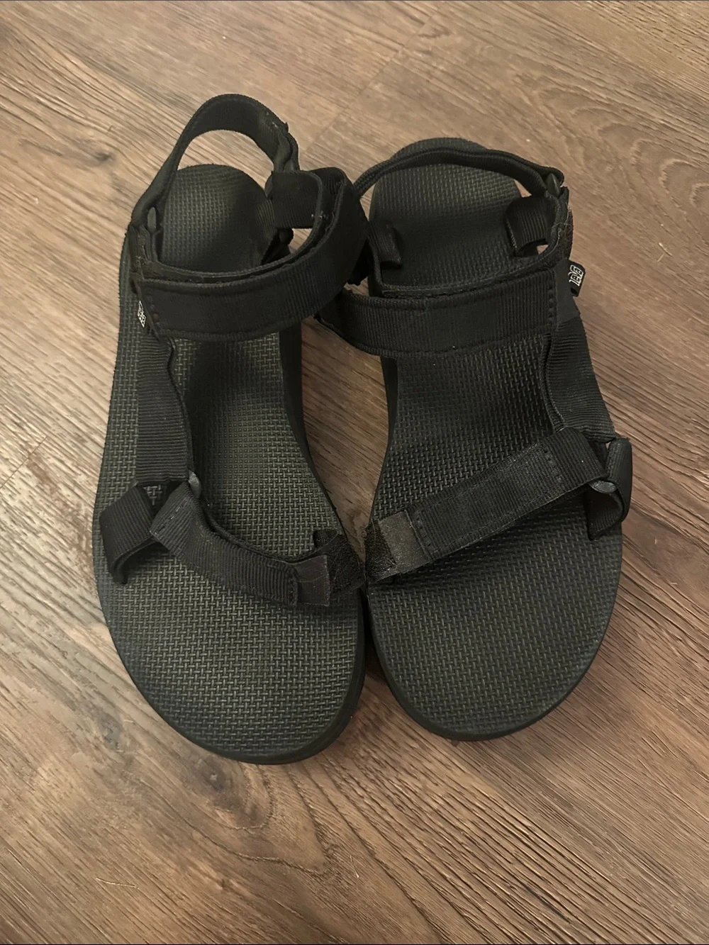 Teva Black Platform Sport Sandals